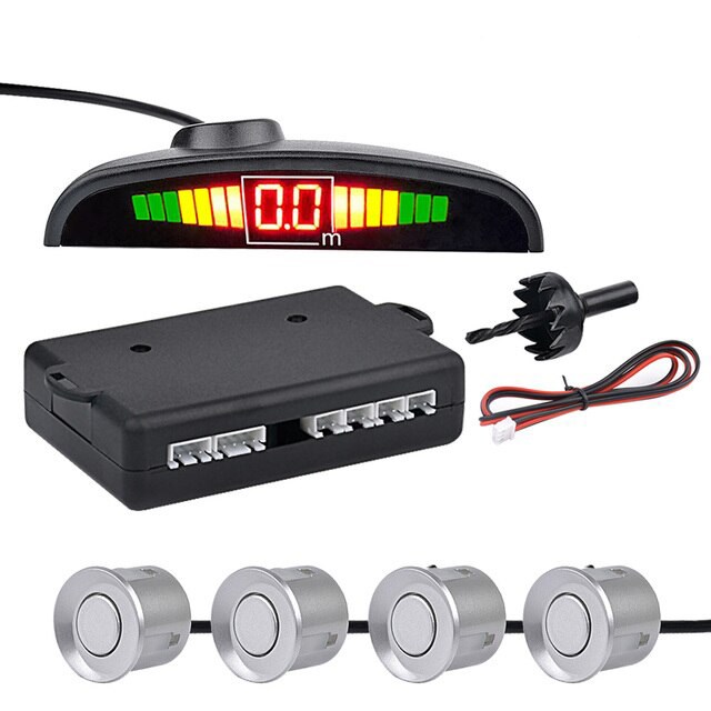 TÜRKÇE KONUŞAN PARK SENSÖRÜ LED GÖSTERGELİ BEYAZ SENSÖR resmi