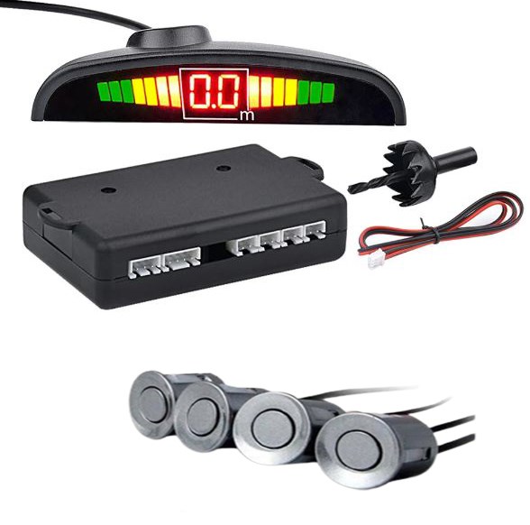 TÜRKÇE KONUŞAN PARK SENSÖRÜ LED GÖSTERGELİ FÜME SENSÖR resmi