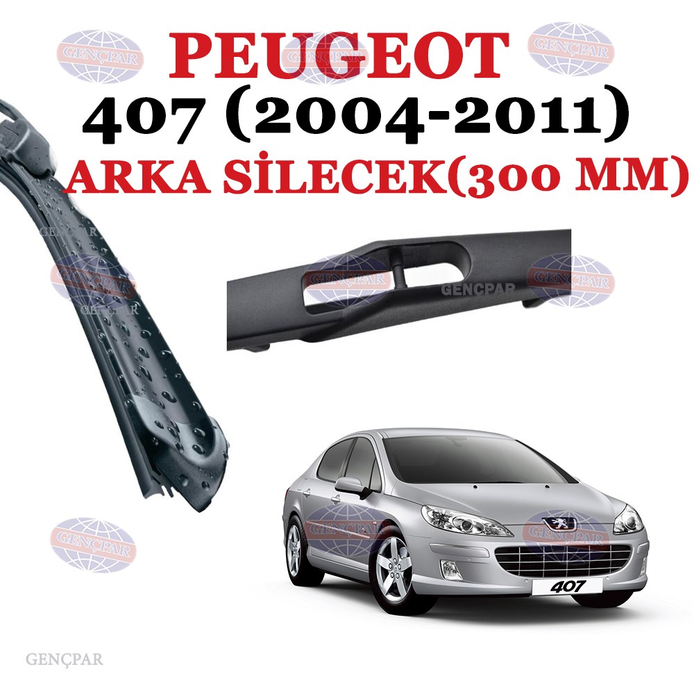 Peugeot 407 Arka Silecek 2004-2011 resmi