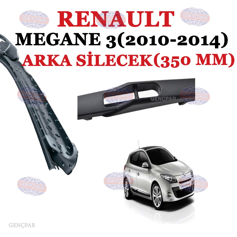 Renault Megane 3 Arka Silecek 2010-2014 resmi