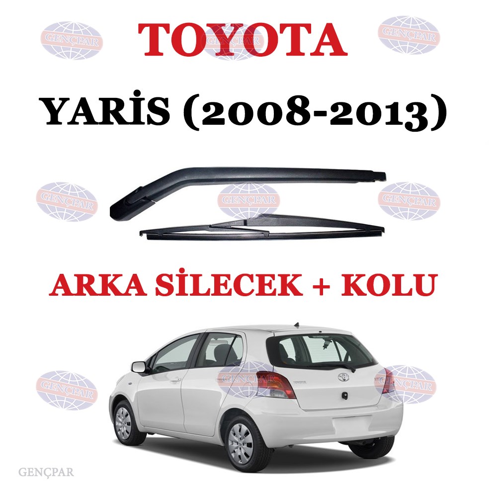 Toyota Yaris Arka Silecek Kolu+Silecek Süpürgesi resmi