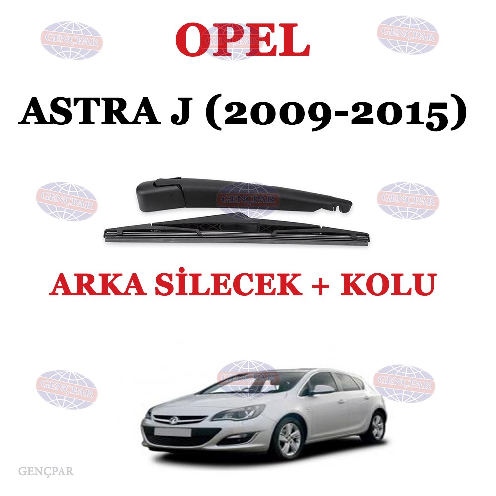 Opel Astra J Arka Silecek Kolu+Silecek Süpürgesi resmi