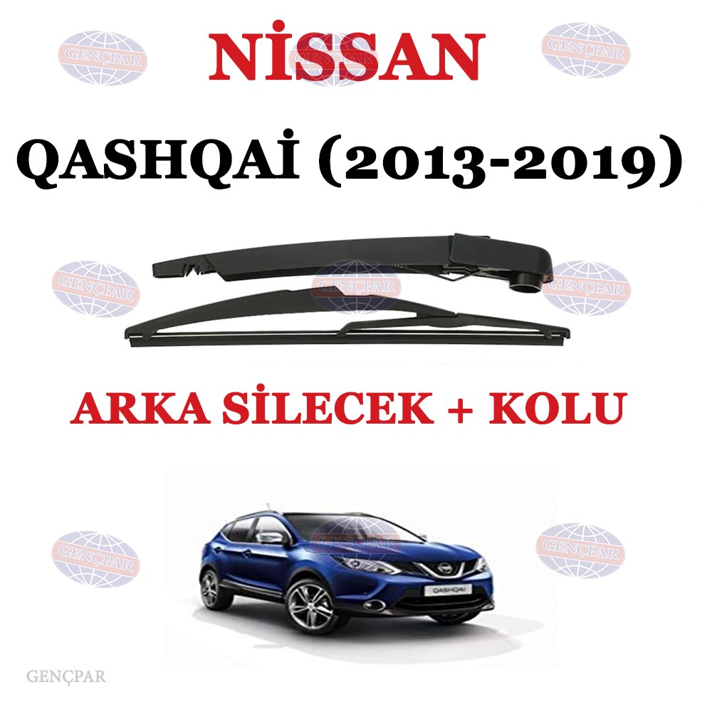 Nissan Qashqai Arka Silecek Kolu+Silecek Süpürgesi resmi
