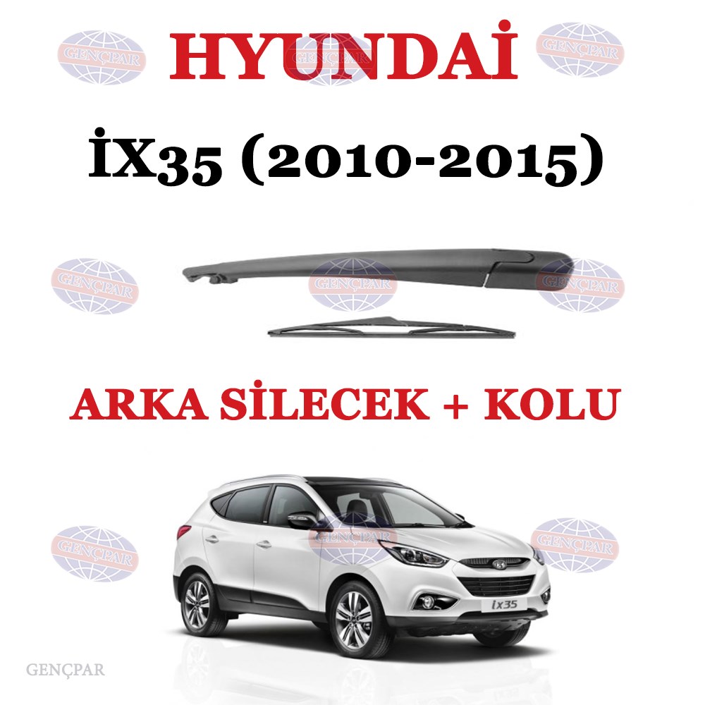 Hyundai İx35 Arka Silecek Kolu+Silgi Süpürgesi resmi