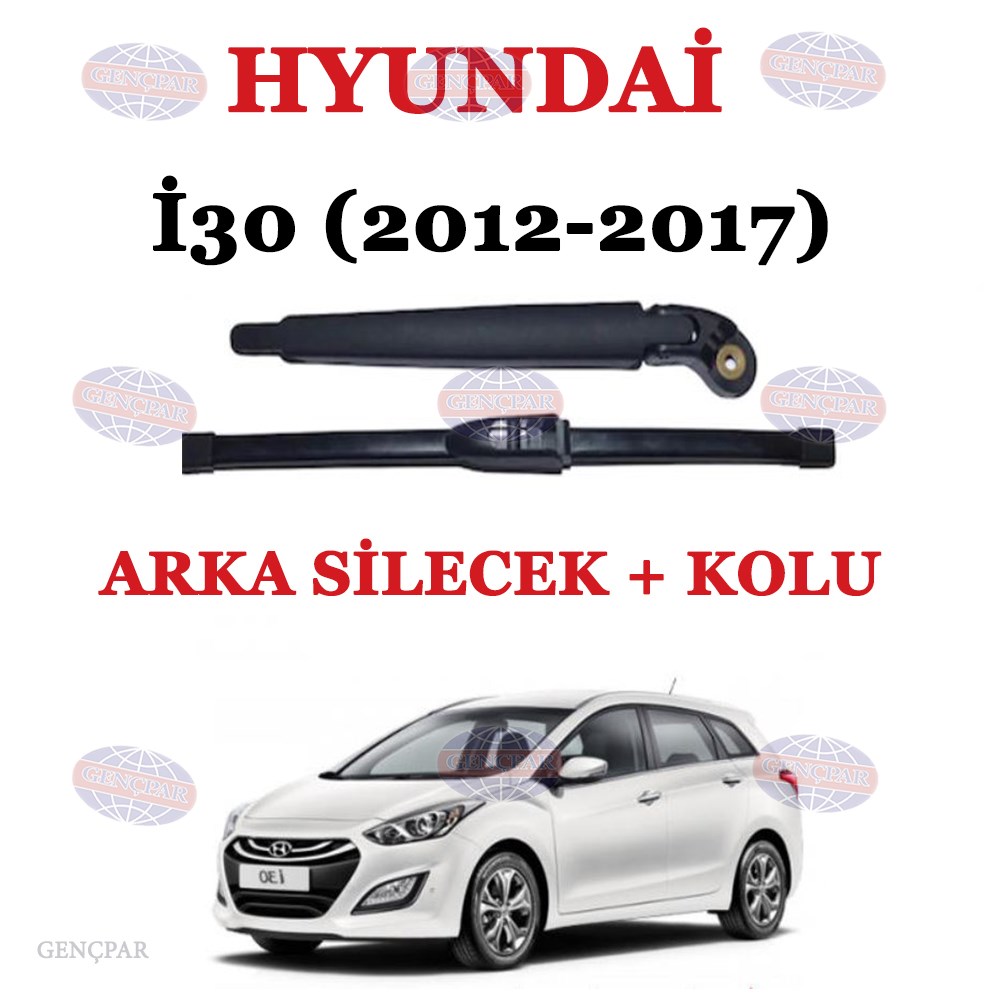 Hyundai İ30 Arka Silecek Kolu+Silecek Süpürgesi resmi