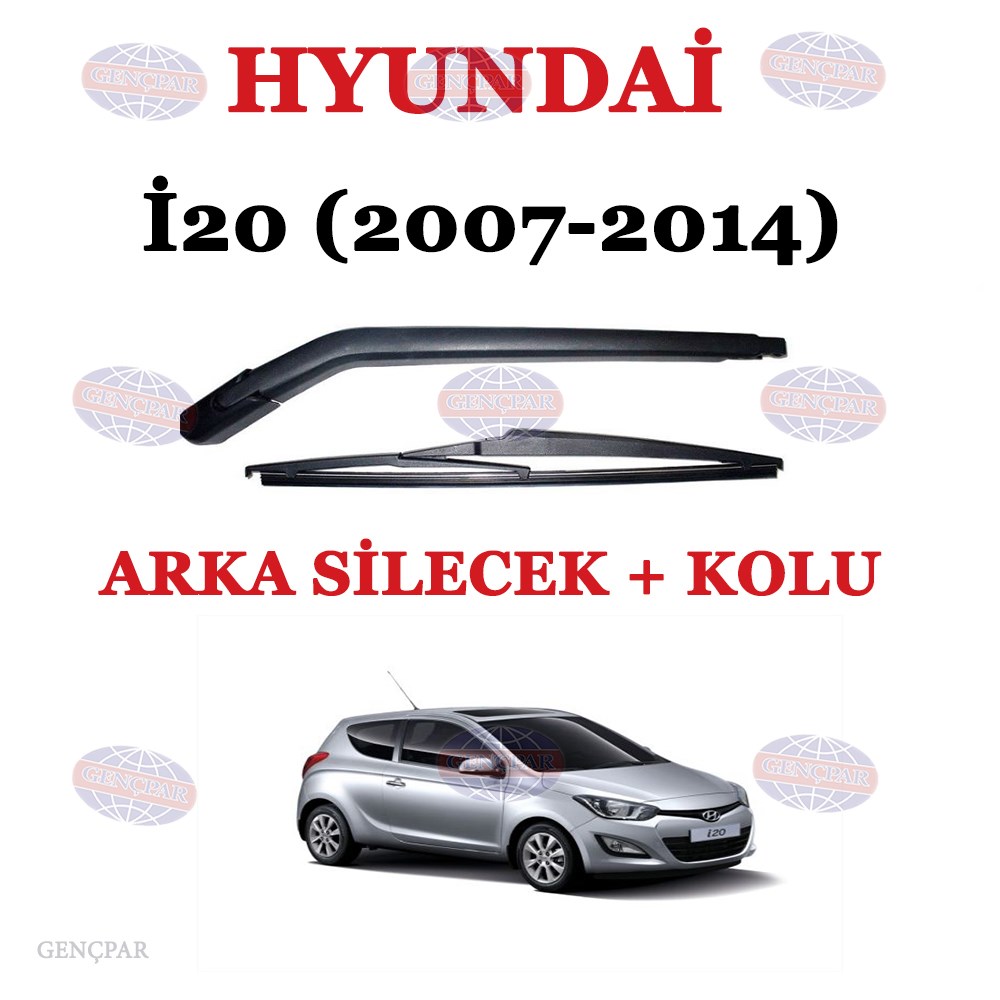 Hyundai İ20 Arka Silecek Kolu+Silecek Süpürgesi resmi