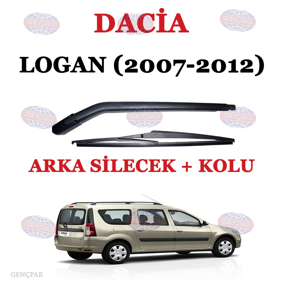 Dacia Logan Arka Silecek Kolu+Silecek Süpürgesi resmi