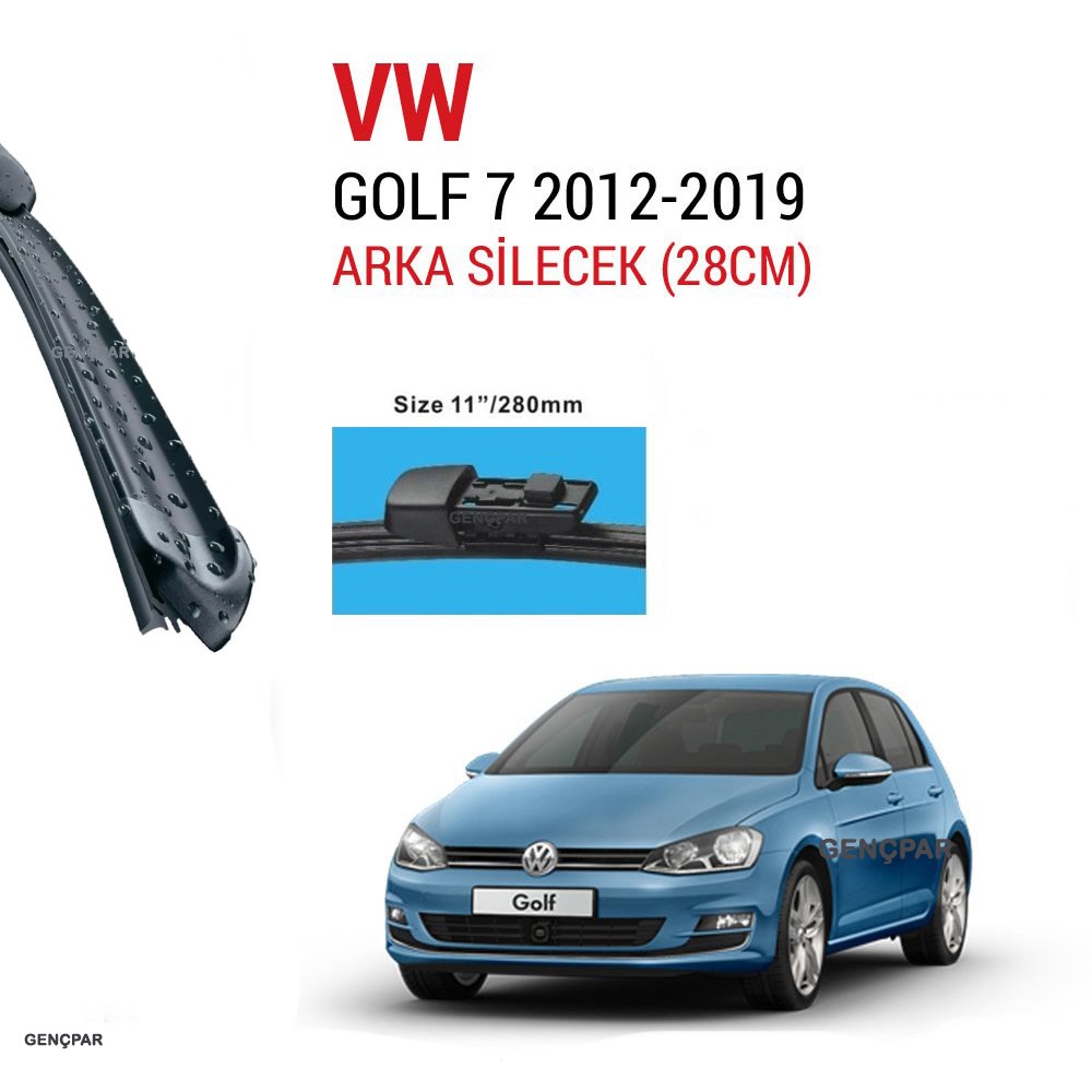 Vw Golf 7 Arka Silecek 2012-2019 resmi