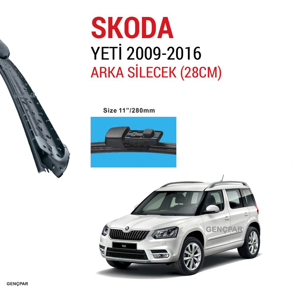 Skoda Yeti Arka Silecek 2009-2016 resmi