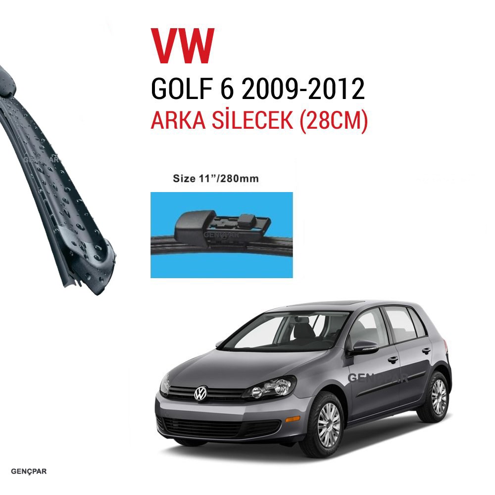 Vw Golf 6 Arka Silecek 2009-2012 resmi