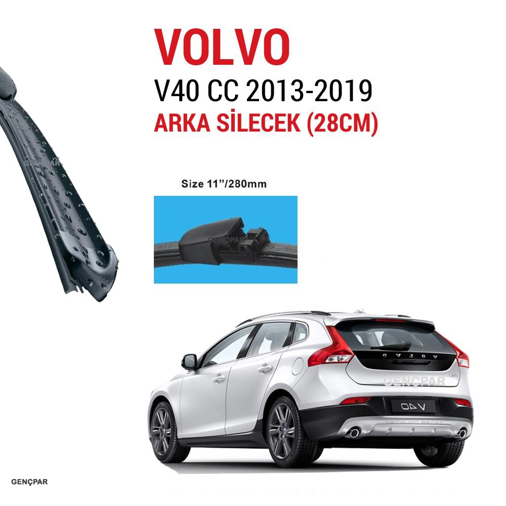 Volvo V40 Cc Arka Silecek 2013-2019 resmi