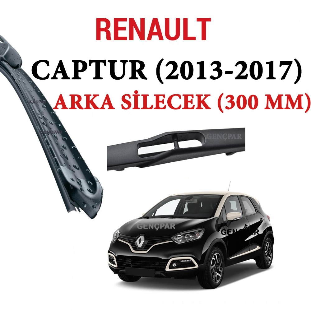 Renault Captur Arka Silecek 2013-2017 resmi