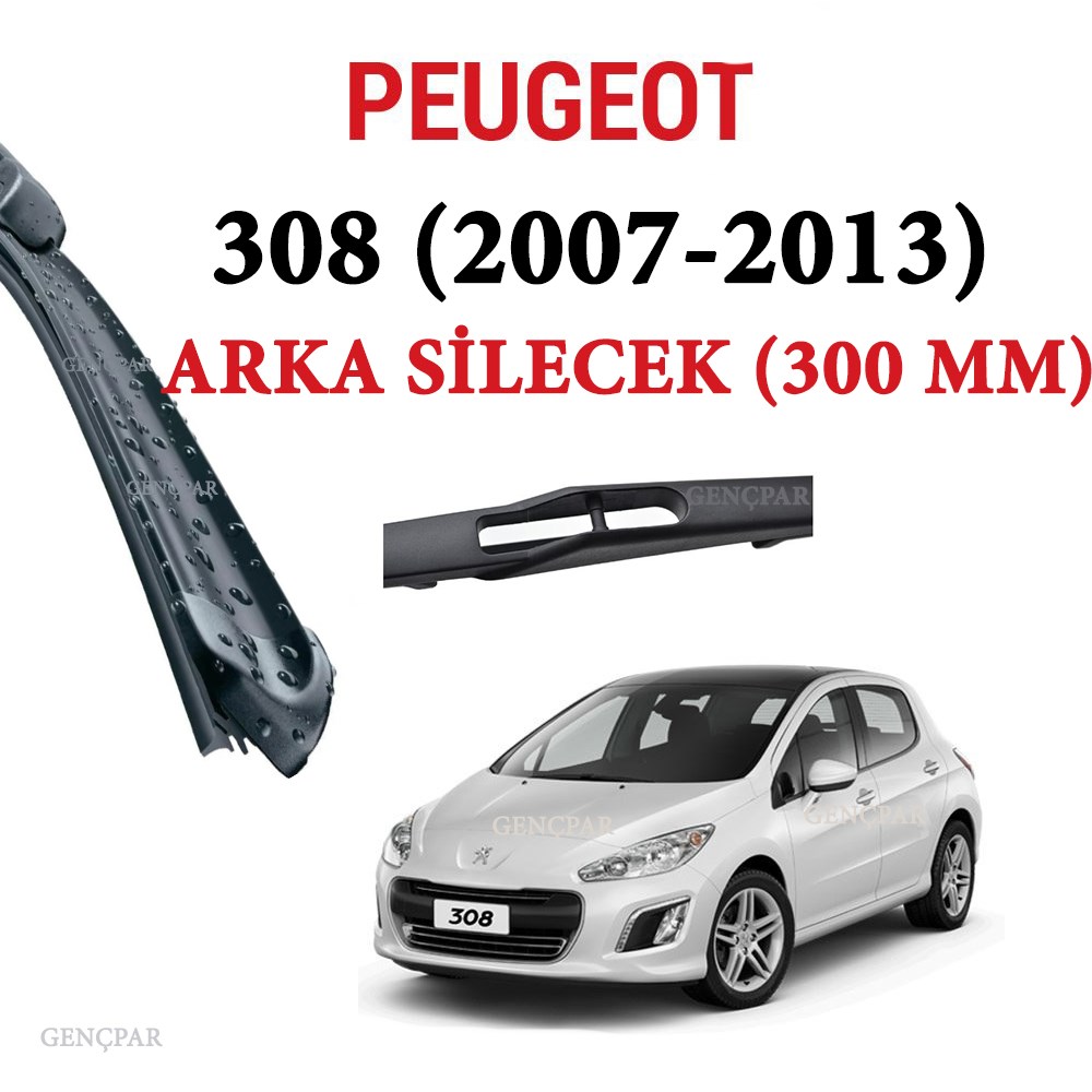 Peugeot 308 Arka Silecek 2007-2013 resmi