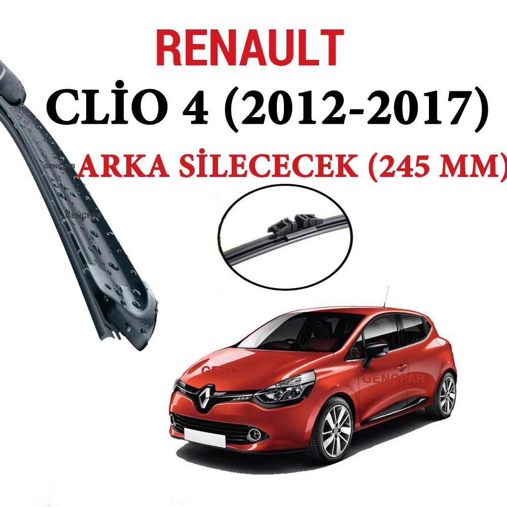 Renault Clio 4 Arka Silecek 2012-2017 resmi
