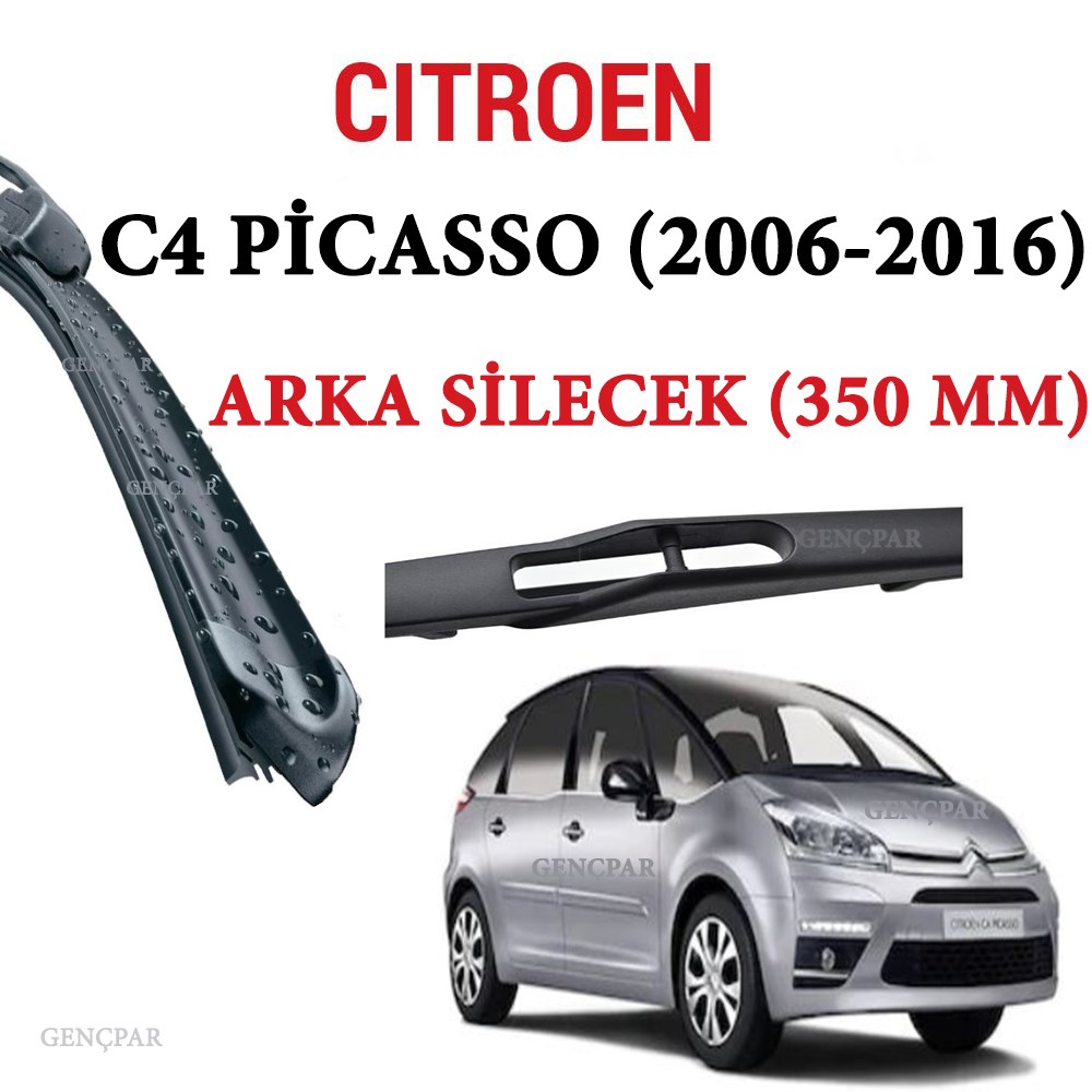 Citroen C4 Picasso Arka Silecek 2006-2016 resmi