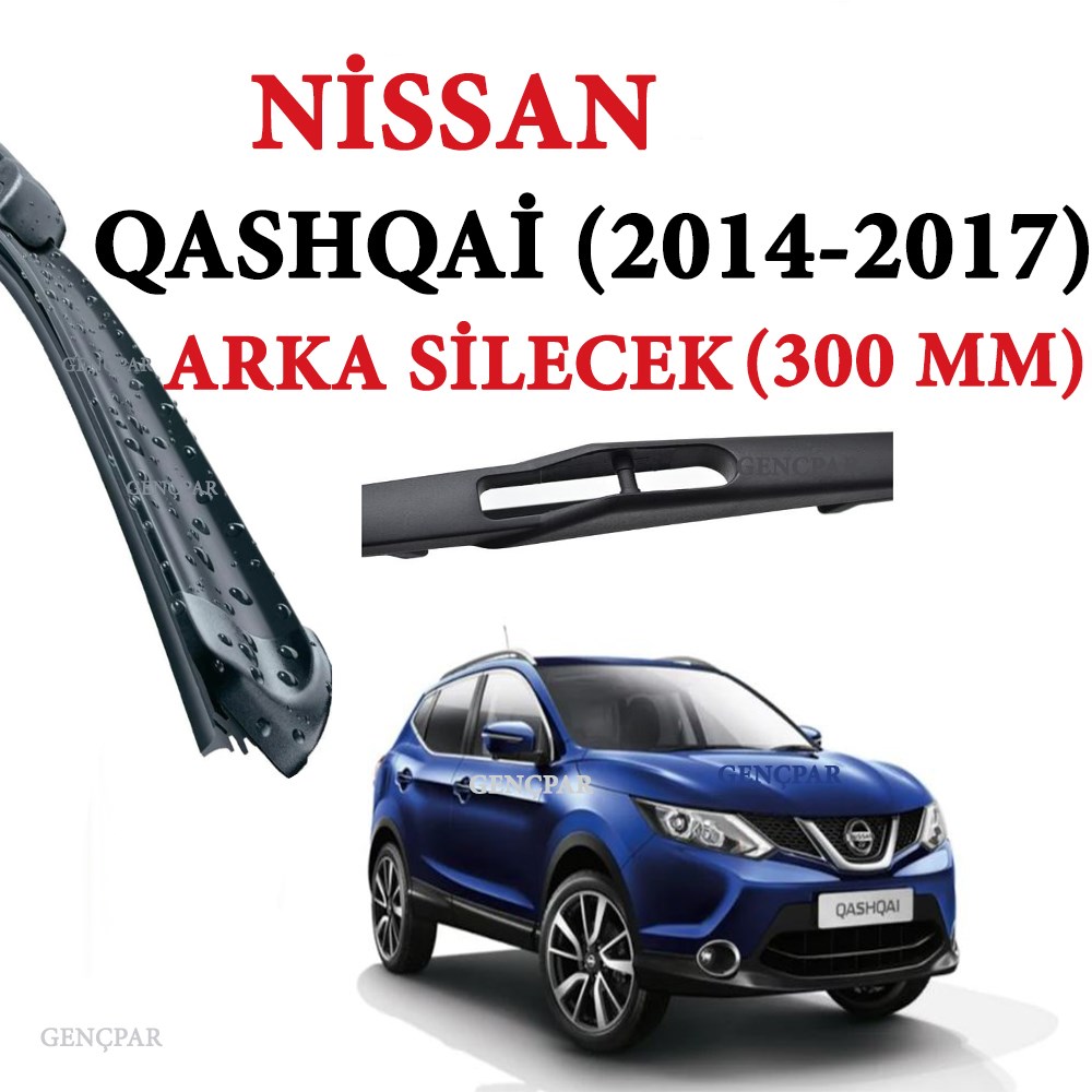 Nissan Qashqai Arka Silecek 2014-2017 resmi