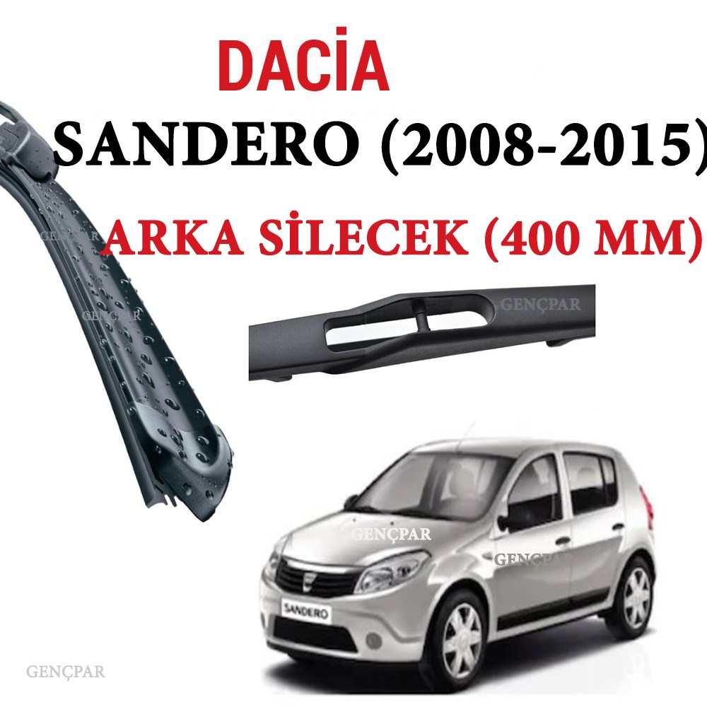 Dacia Sandero Arka Silecek 2008-2015 resmi