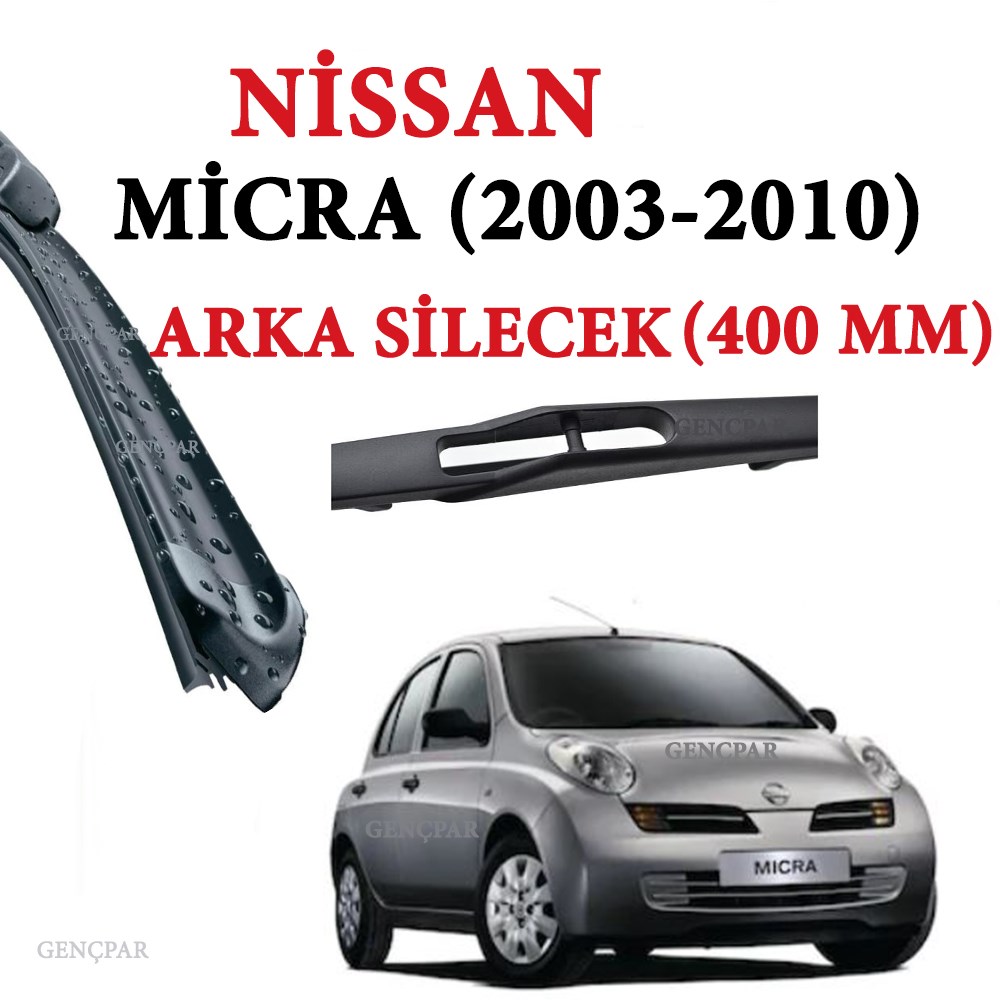 Nissan Micra Arka Silecek 2003-2010 resmi