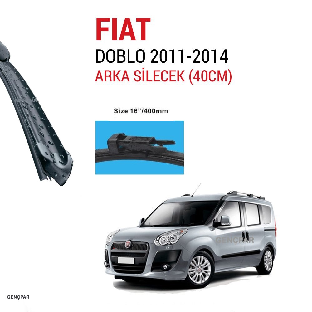 Fiat Doblo Arka Silecek 2011-2014 resmi