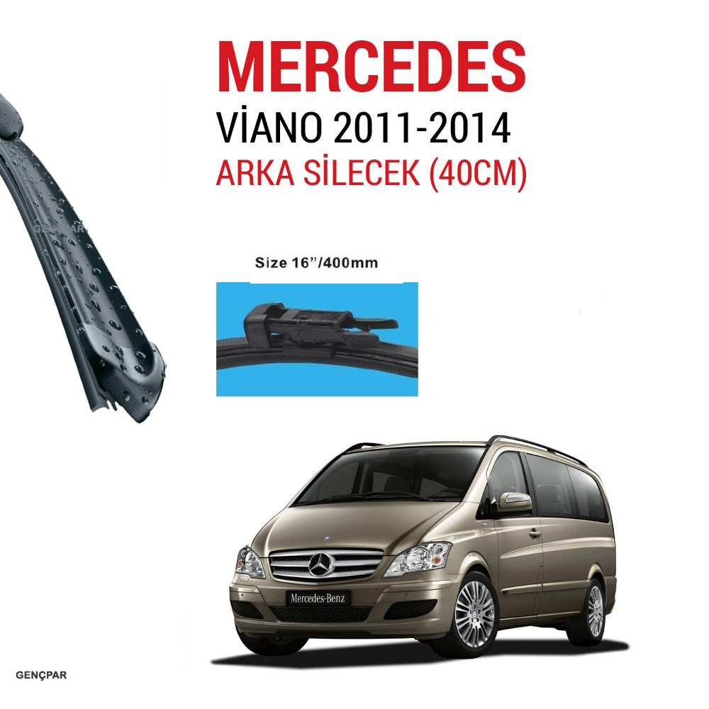 Mercedes Vito Arka Silecek 2011-2014 resmi