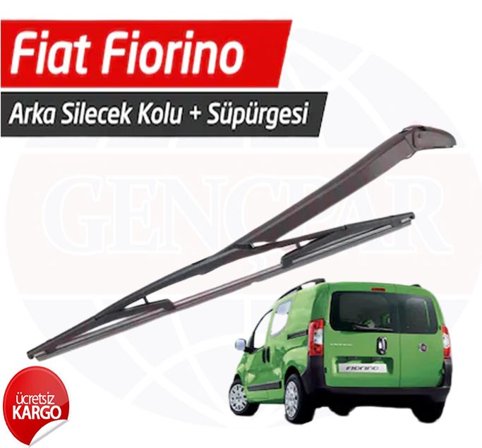 Fiat Fiorino Çift Kapı Arka Silecek Kolu + Silecek Süpürgesi resmi