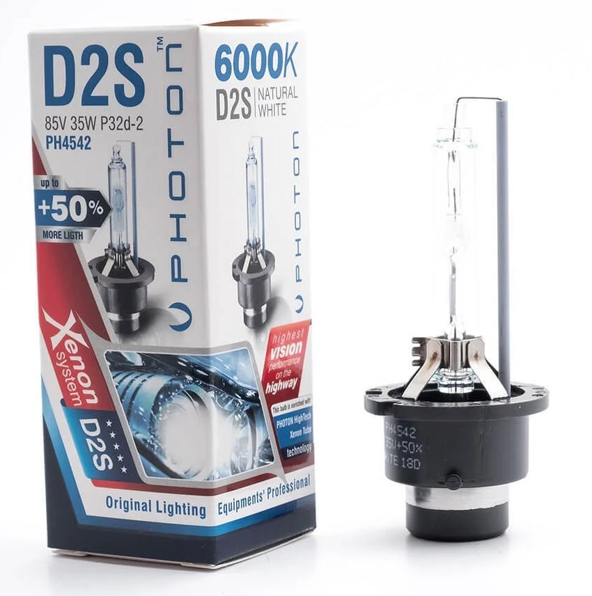 PHOTON D2S 6000K +%50 FAZLA IŞIK FAR AMPÜL TAKIMI (2 ADET) resmi