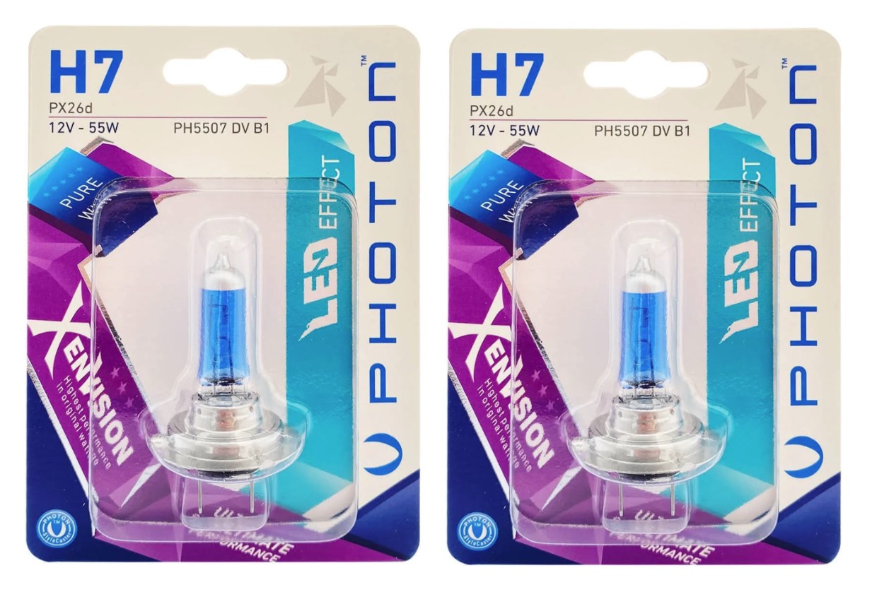 PHOTON H7 12V 55W XEN VİSİON BEYAZ IŞIK AMPÜL TAKIMI (2 ADET) resmi