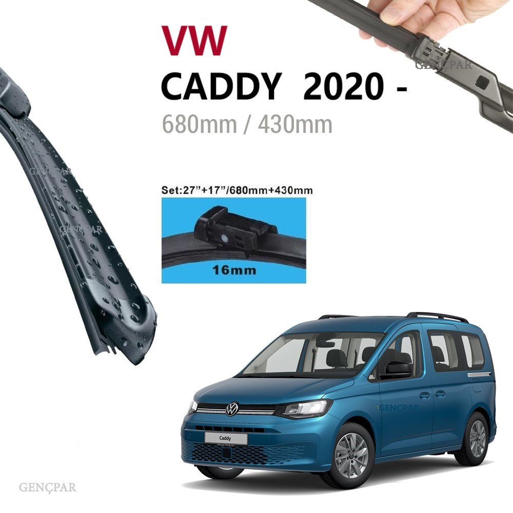 VOLKSWAGEN CADDY SİLECEK TAKIMI (2020 VE SONRASI) resmi