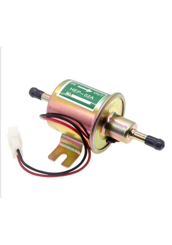 ÜNİVERSAL YAKIT POMPASI 12 VOLT 1 MPA 2.5 - 4 PSİ HEP-02 HEP-02A resmi