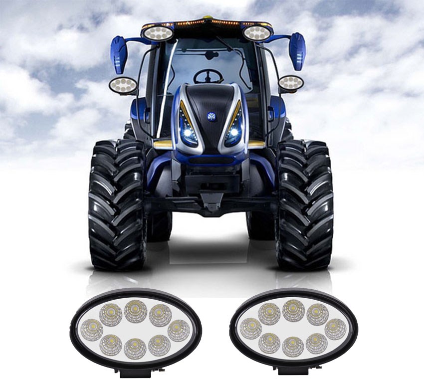 New Holland Oval Led Çalışma Lambası 2 Adet Çalışma 8 Ledli resmi