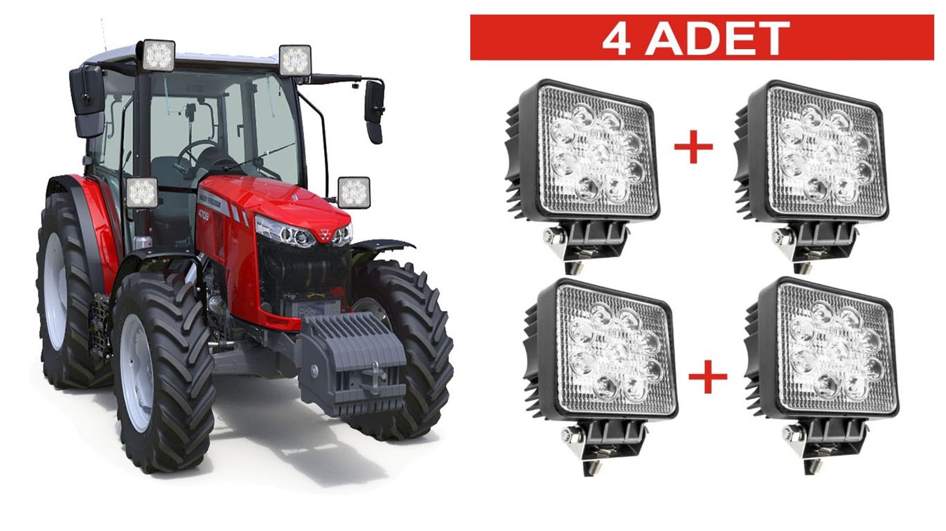 Traktör Kabin Lamba 4 Adet resmi