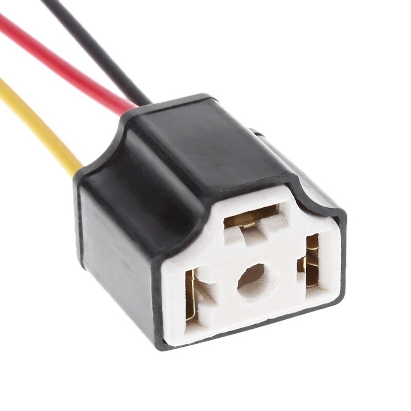 H4 Ampul Duyu Atom Far Fişi Seramik Soket resmi