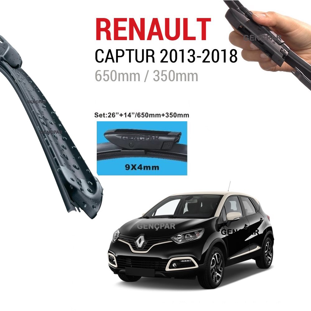 Renault Captur Silecek Takımı 2013-2018 resmi