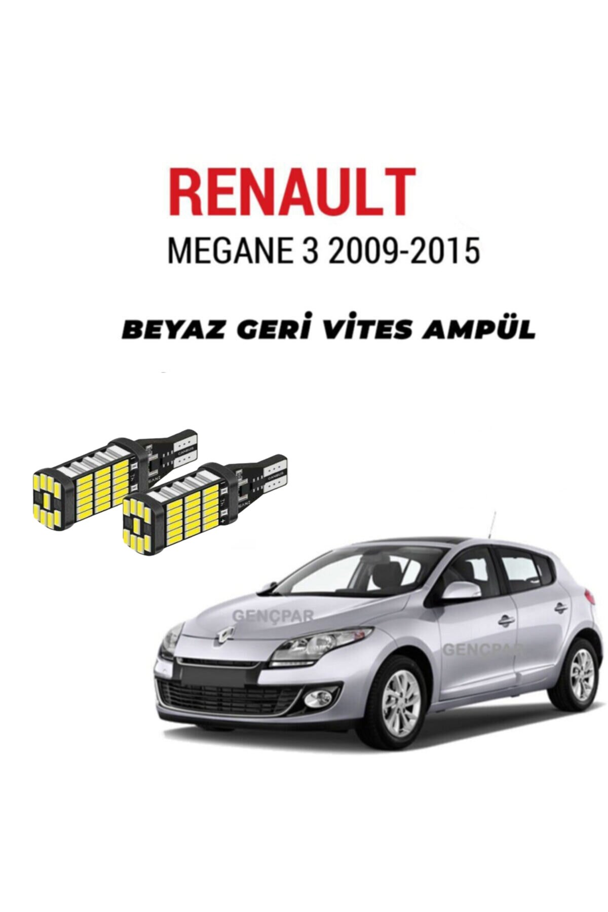 RENAULT MEGANE 3 GERİ VİTES AMPUL BEYAZ IŞIK resmi
