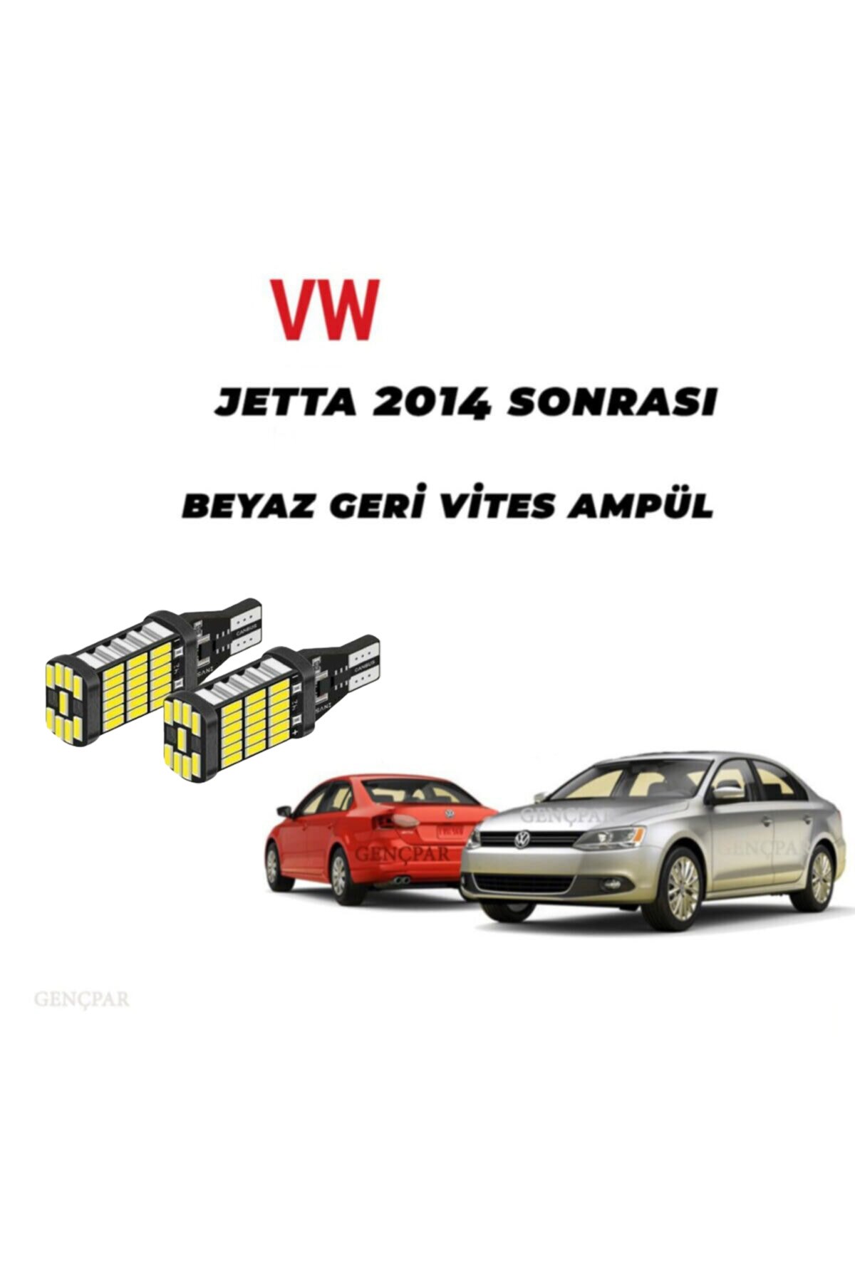 VW JETTA MK6 (2014 SONRASI) GERİ VİTES AMPUL BEYAZ VE YÜKSEK IŞIK resmi