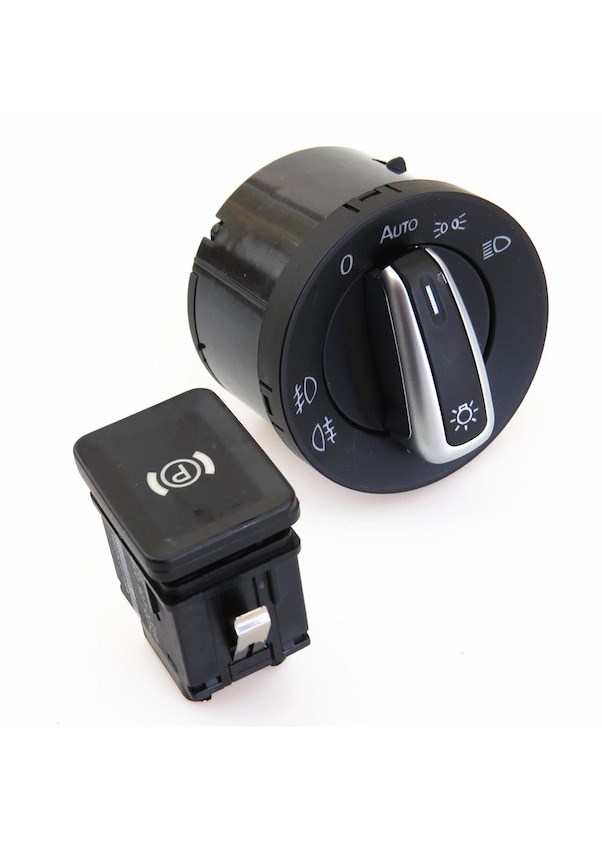 VOLKSWAGEN PASSAT B6 - CC KROM FAR ANAHTARI VE EL FREN DÜĞMESİ ANAHTARI resmi