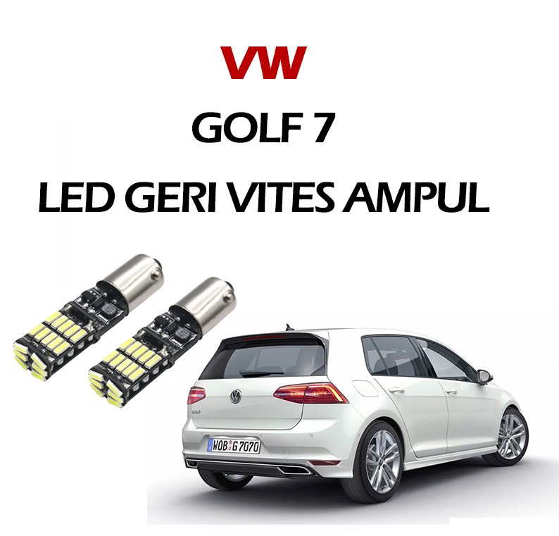 VOLKSWAGEN GOLF 7 HİGHLİNE LED GERİ VİTES AMPÜL H21W BEYAZ (CANBUS) resmi
