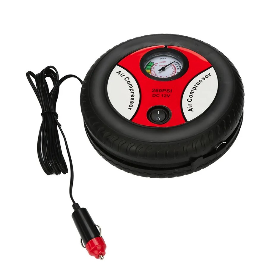 ARAÇ LASTİK HAVA KOMPRESÖRÜ POMPASI 260PSI 12 VOLT ÇAKMAKLIK GİRİŞLİ resmi