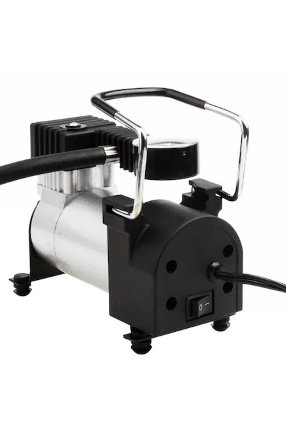 ARAÇ LASTİK HAVA ŞİŞİRME KOMPRESÖRÜ POMPASI PROFESYONEL 150PSI 12 VOLT ÇAKMAKLIK GİRİŞLİ resmi