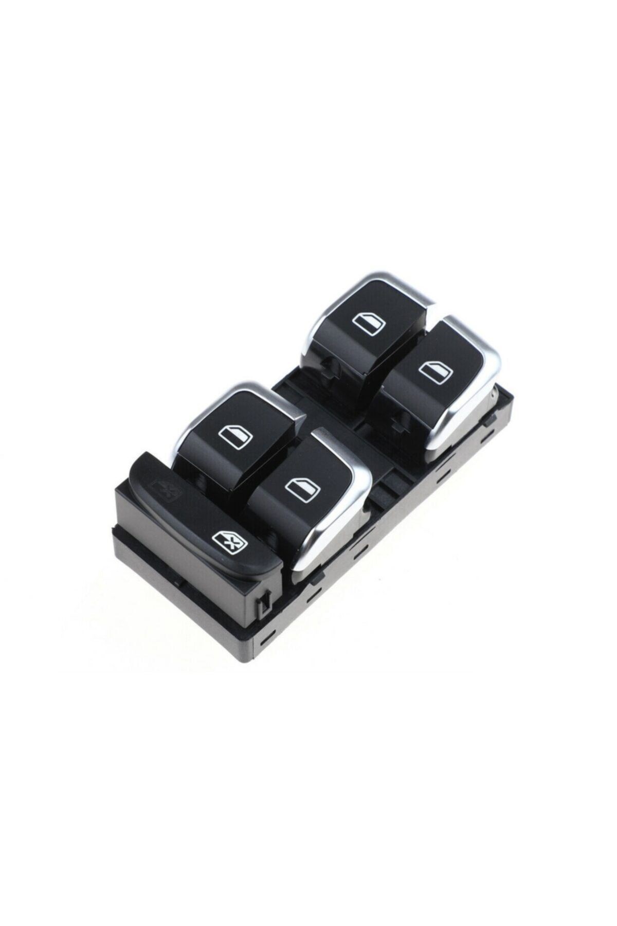 AUDİ A4 SOL DÖRTLÜ CAM AÇMA DÜĞMESİ ANAHTARI KROM 2008-2014 resmi