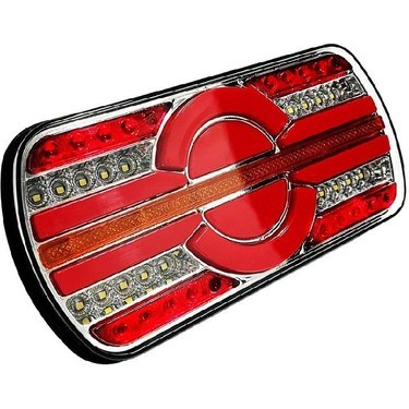 DİKTÖRTGEN LEDLİ STOP LAMBA NEON KAYAR SİNYALLİ 4 FONKSİYONLU I 4 FONKSYONLU 12-24 VOLT resmi