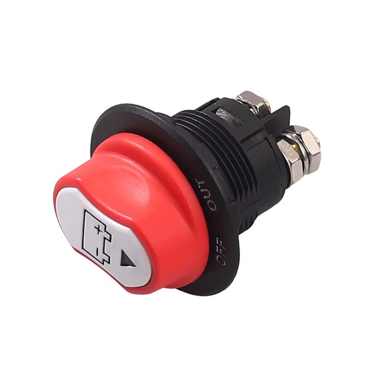 MARİN TİP ÇEVİRMELİ AKÜ DEVRE KESİCİ ŞALTER IP54 12-24V 100A KARAVAN AKÜ ŞALTERİ resmi