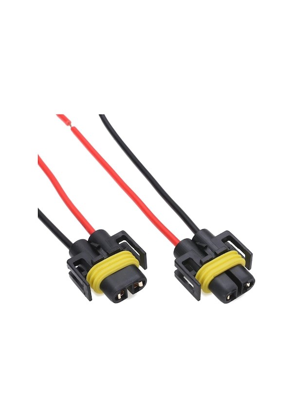 H8 - H9 - H11 AMPUL SOKET TAKIMI KABLOLU 2 ADET resmi