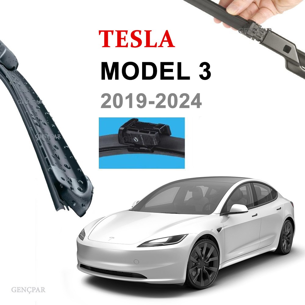 TESLA MODEL 3 ÖN SİLECEK TAKIMI (2 ADET) 2019-2024 resmi