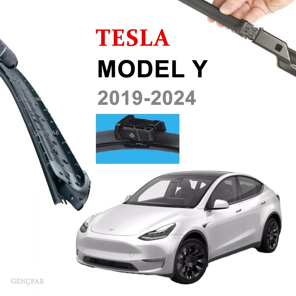 TESLA MODEL Y ÖN SİLECEK TAKIMI (2 ADET) 2019-2024 resmi
