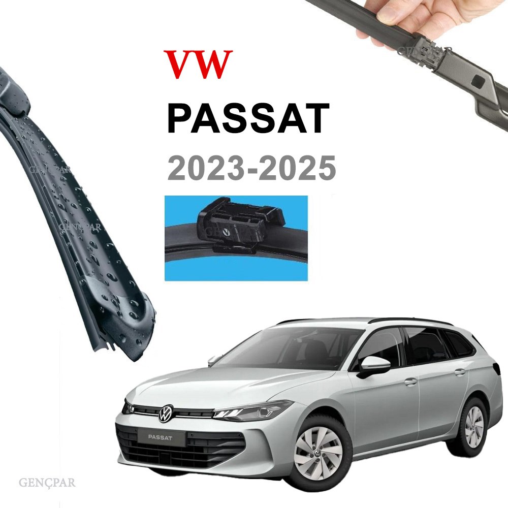 VW VOLKSWAGEN PASSAT B9 ÖN SİLECEK TAKIMI (2 ADET) 2023-2025 resmi