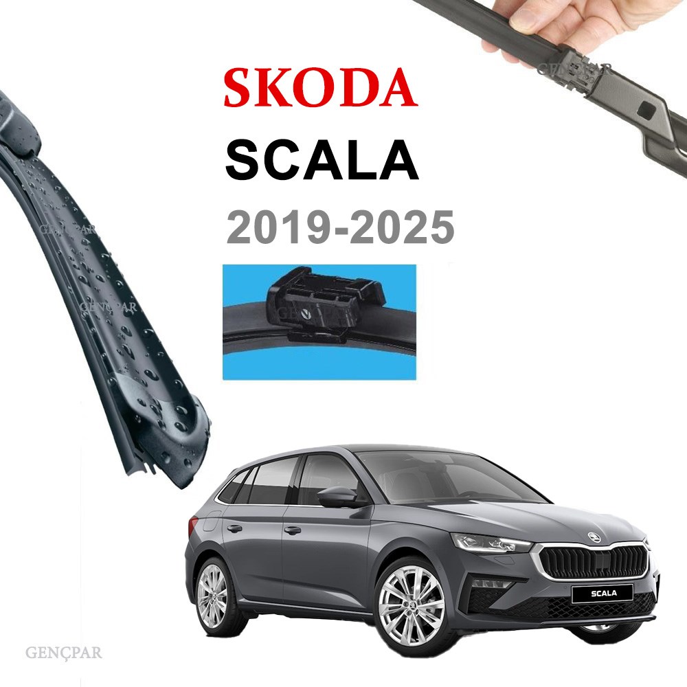 SKODA SCALA ÖN SİLECEK TAKIMI (2 ADET) 2019-2025 resmi