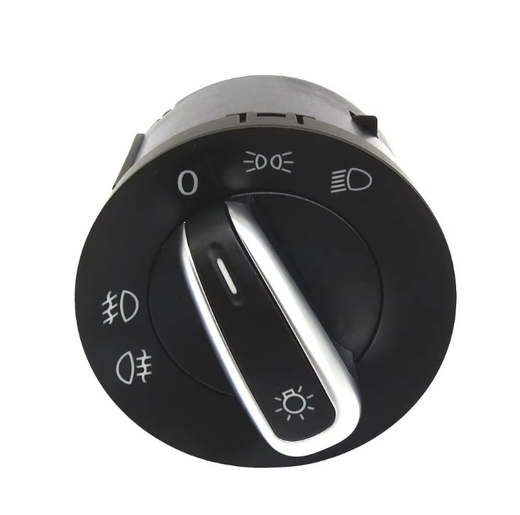 VOLKSWAGEN JETTA FAR AÇMA KAPAMA DÜĞMESİ ANAHTARI 2005-2013 KROM resmi