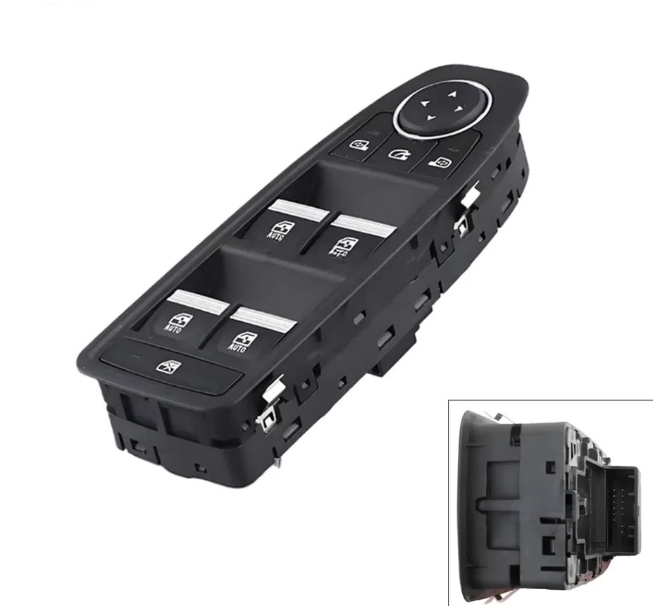 RENAULT CAPTUR SOL DÖRTLÜ CAM DÜĞMESİ ANAHTARI AYNA KAPATMALI NİKELAJLI 2020-2025 resmi