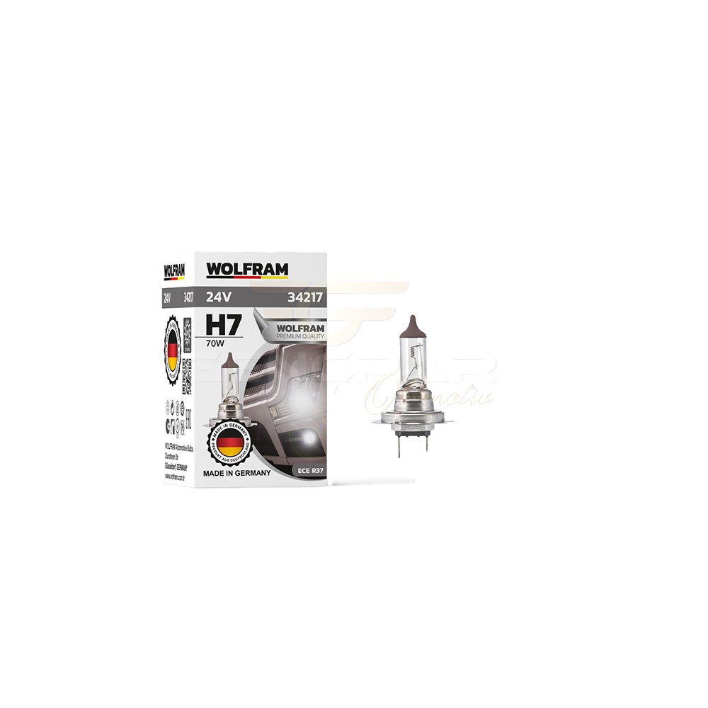 WOLFRAM 24V H7 AMPUL 70W STANDART AMPUL WOLFRAM 34217 resmi